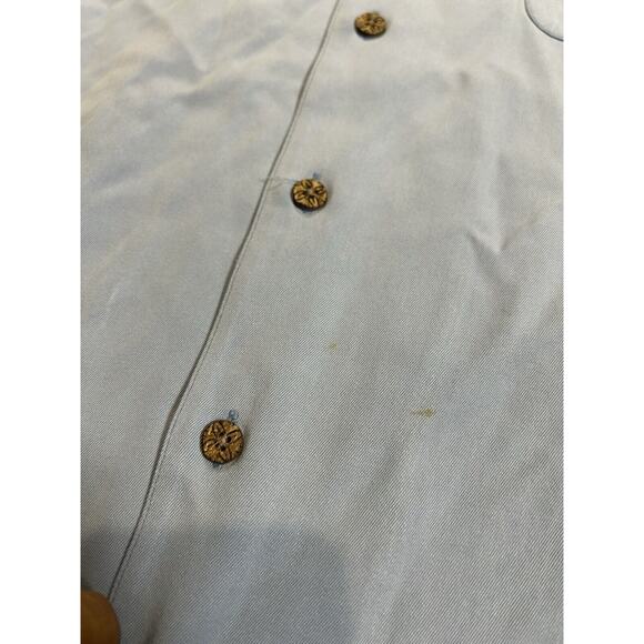 Tommy Bahama Men's Baby Blue Silk Short Sleeve Button Front Shirt Sz Medium M - Picture 2 of 6